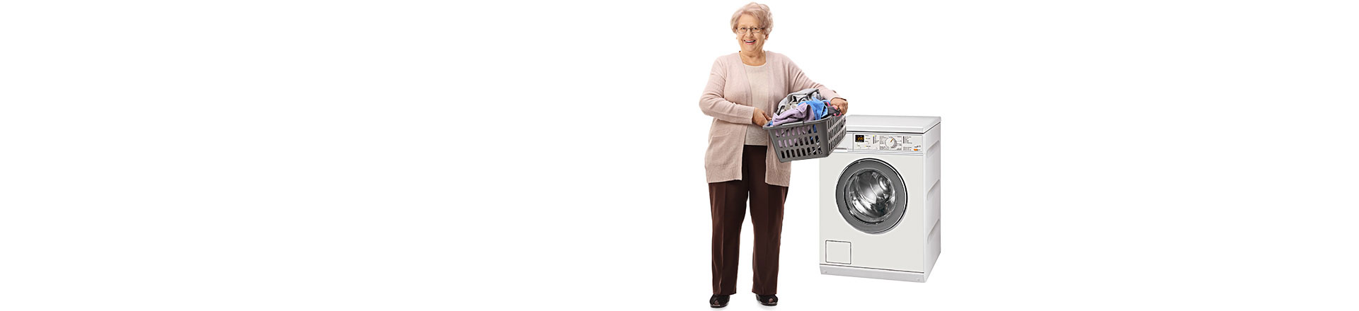 стиральная машина и пенсионер